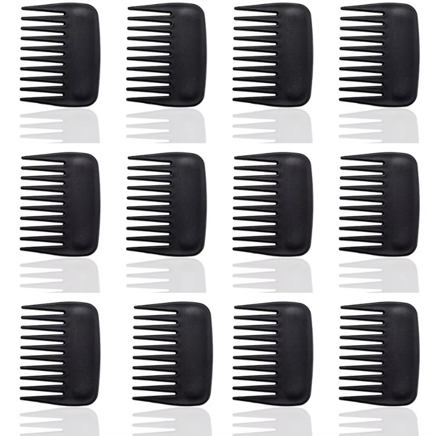 Detangling Wide Comb - Nieuwe 12-delige plastic zakkam Super grove