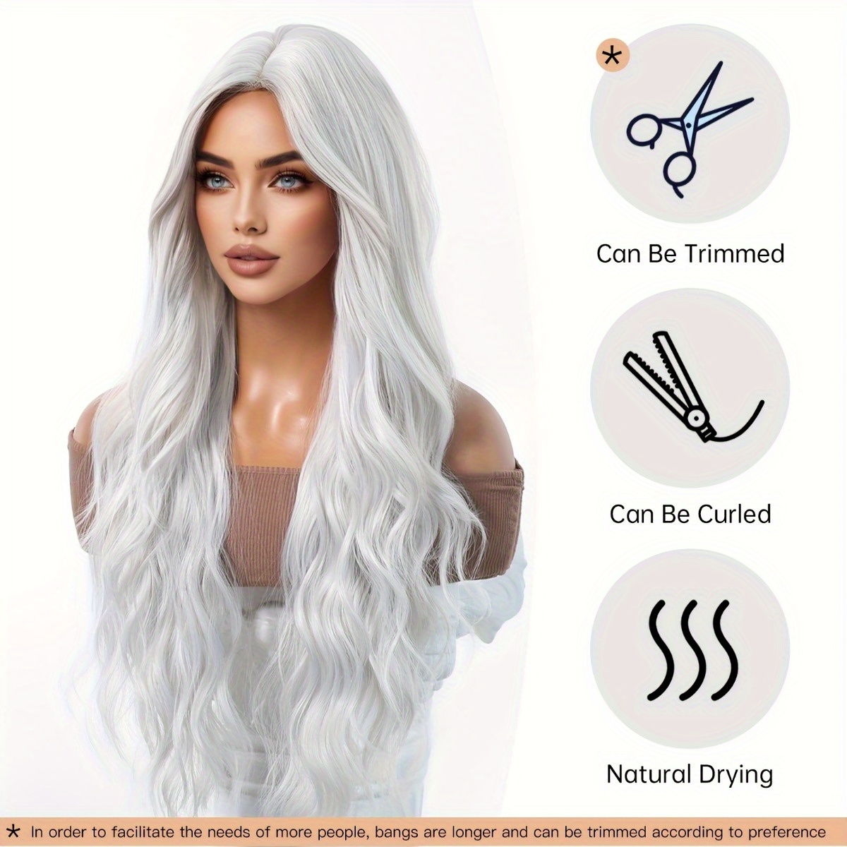 Hair Care Naturally - Anxin merk pruik van synthetische vezels: