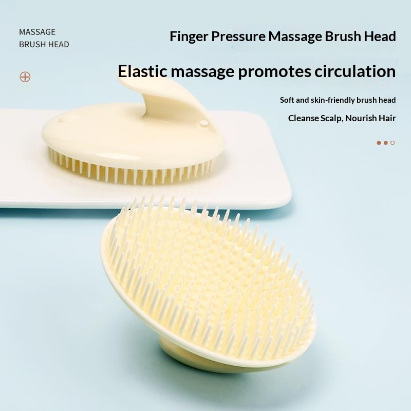 Hair Care Tonic - Zachte siliconen hoofdmassageborstel, shampoo borstel voor