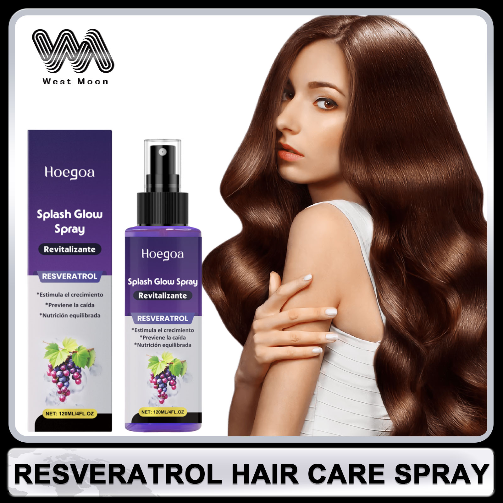 Hair Care Serum - Resveratrol Haarverzorgingsspray Anti Kaalheid Haargroei Haarverdikking