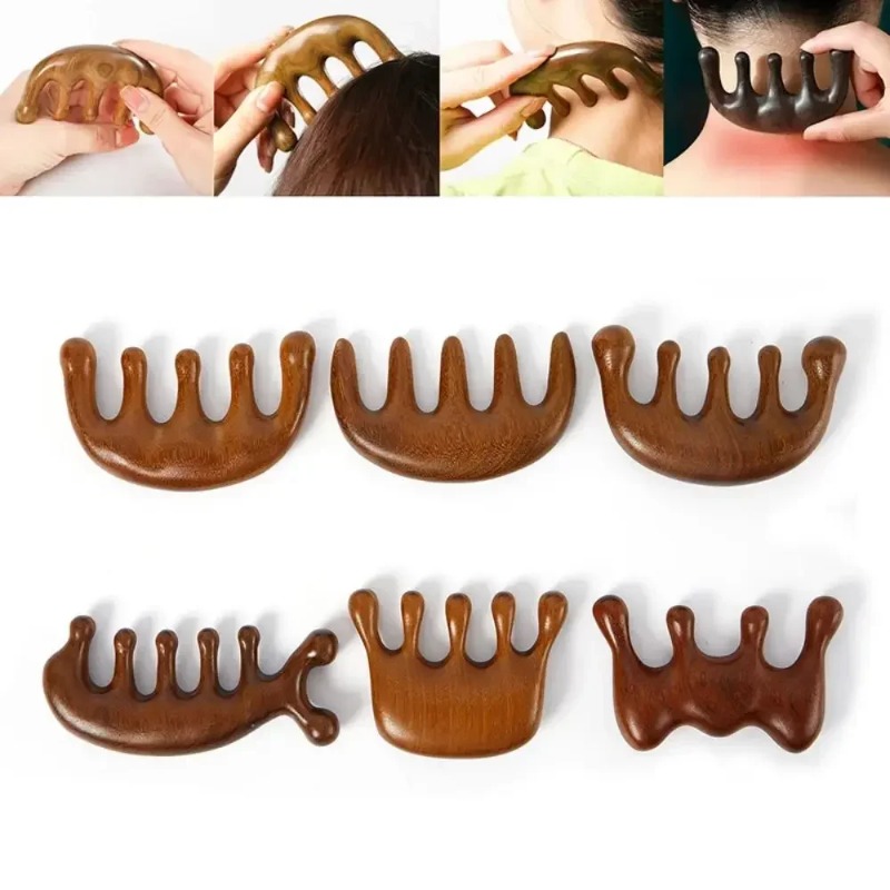 Detangling Wide Comb - Gua Sha massagekam met brede tanden,