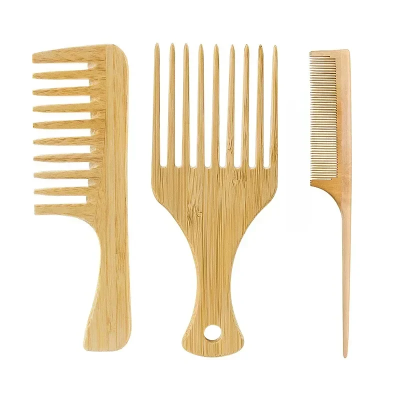 Bamboo Hair Brush - 1 Stuks Natuurlijke Bamboe Houten Haar
