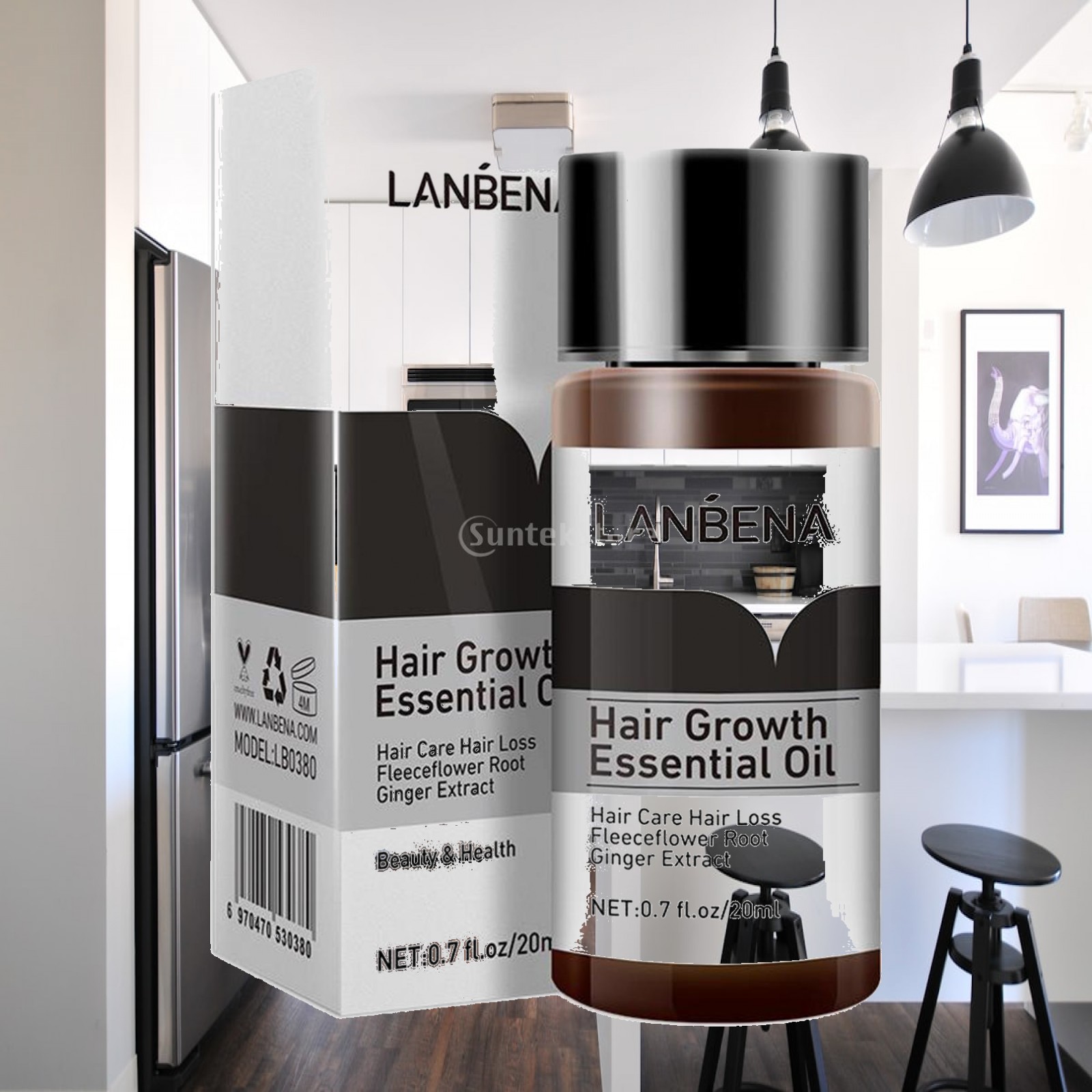Hair Care Ginseng - Unisex haargroeioogstolie natuurlijke gemberbehandeling haartjesreparatieserum voor