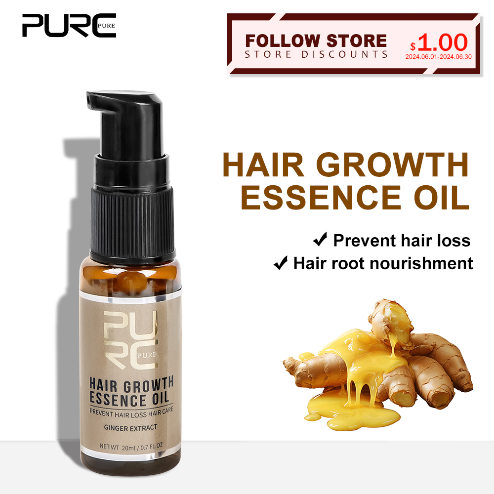 Hair Care Ginseng - PURC Haargroeiolie Gember & Ginseng Essentie