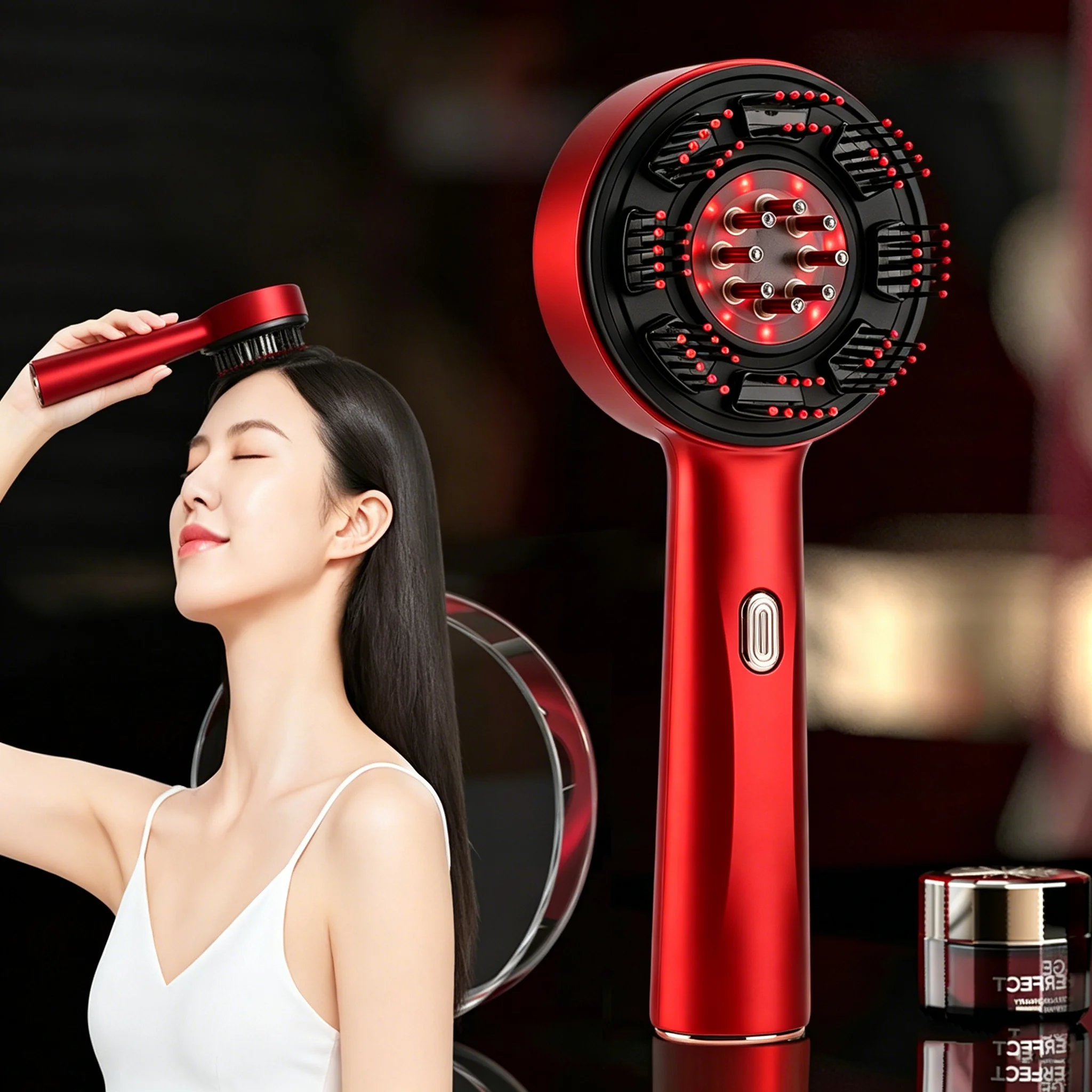Hair Care For Hair Loss - Elektrische massagekam, draagbare haarfollikelkam, applicator voor