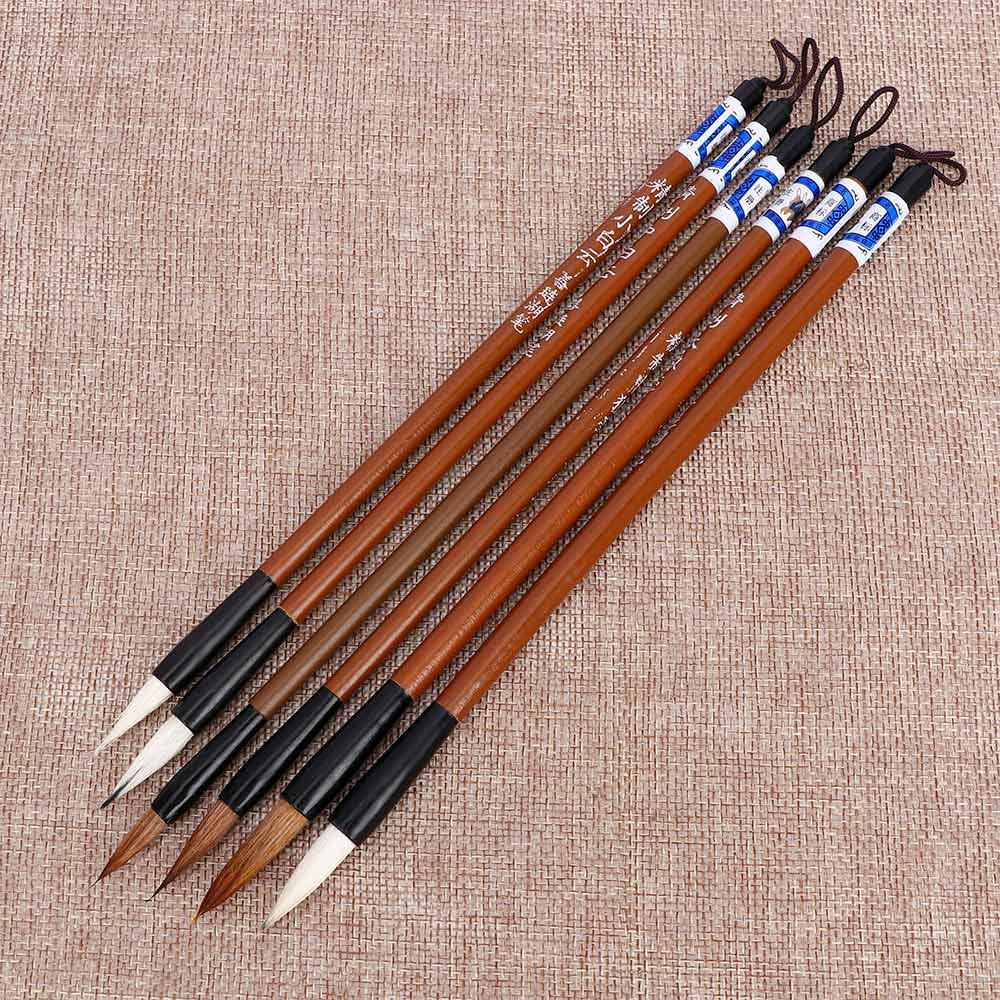 Bamboo Hair Brush - Praktische kalligrafie-schrijfborstel Bamboe Traditionele Chinese kalligrafie-schrijfborstel