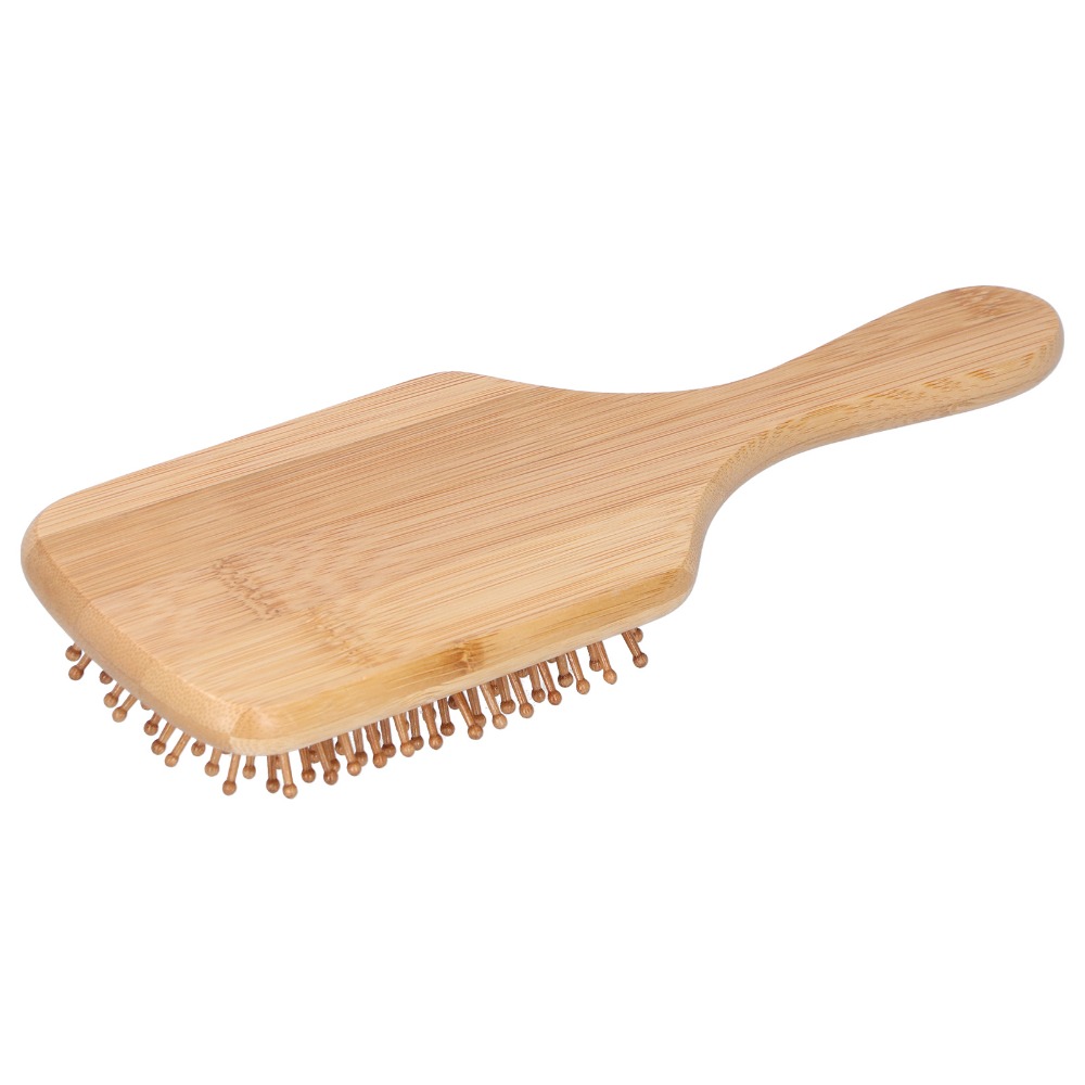 Bamboo Hair Brush - Zachte bamboe haarborstel Antistatische hoofdhuidmassagekam van
