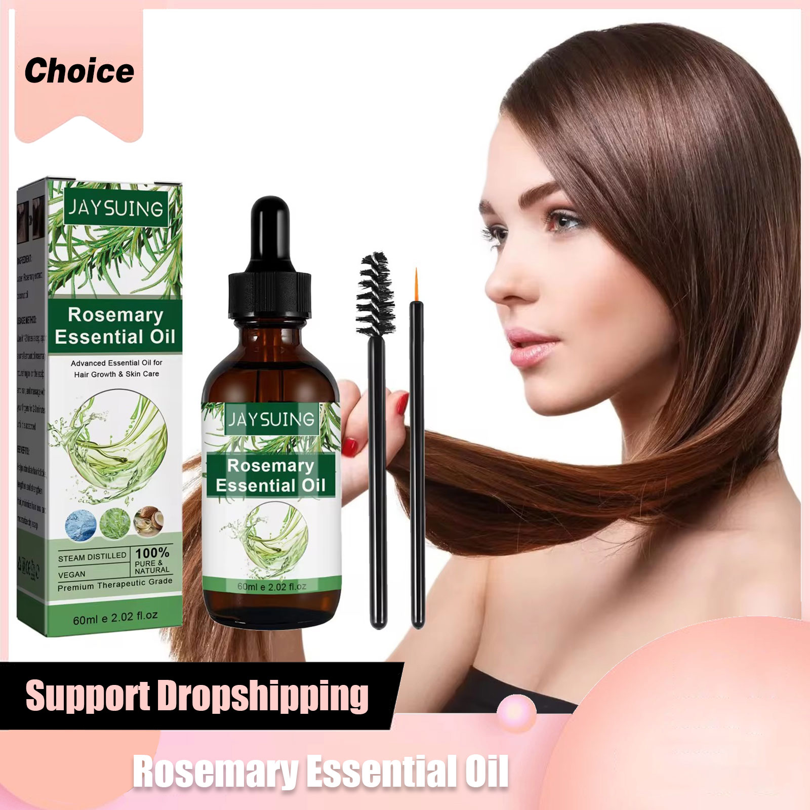 Hair Care Serum - Rozemarijn Essentiële Olie Voor Haargroei Hoofdhuid