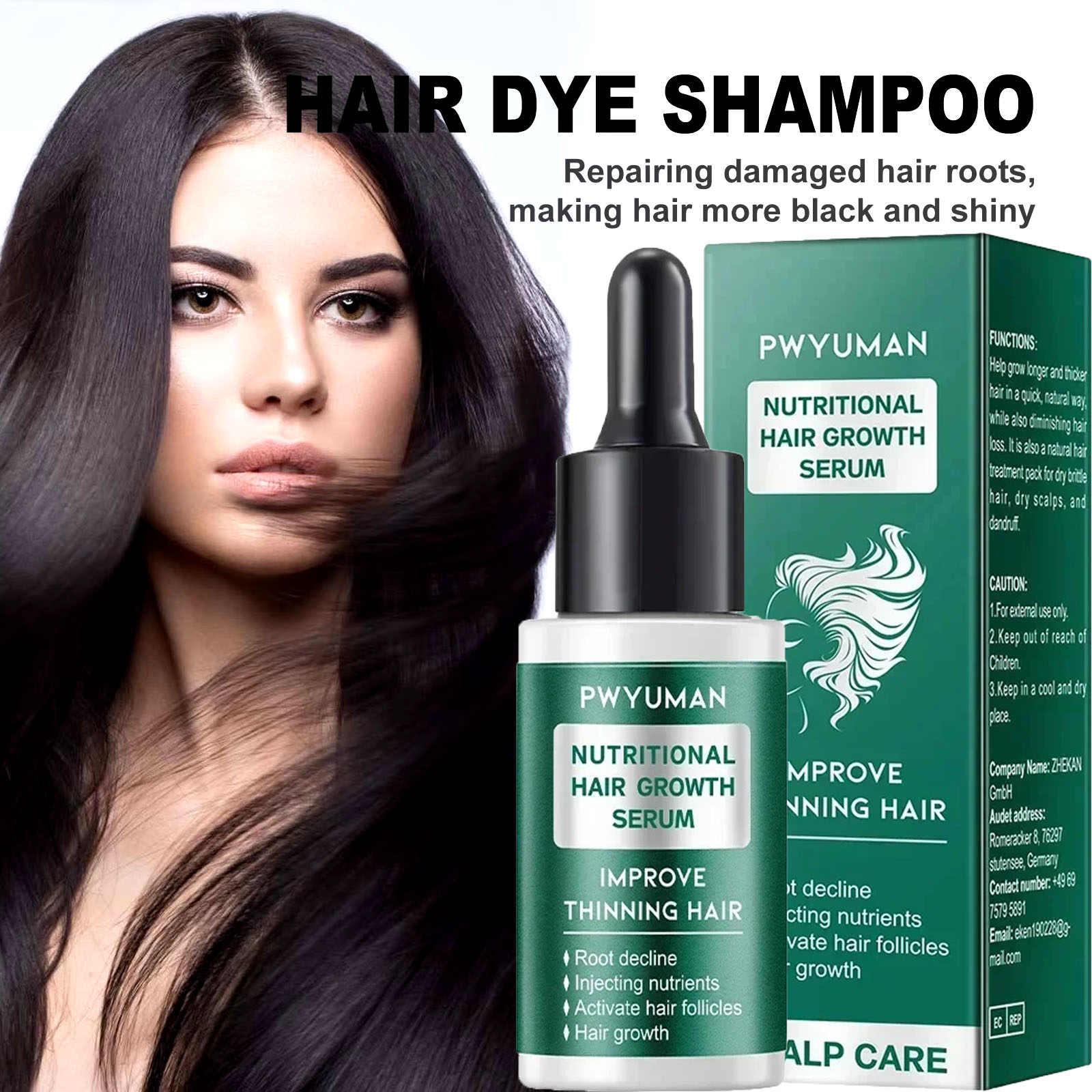Hair Care Ginseng - Haargroei Essentiële olie Voorkom kaalheid Hergroei