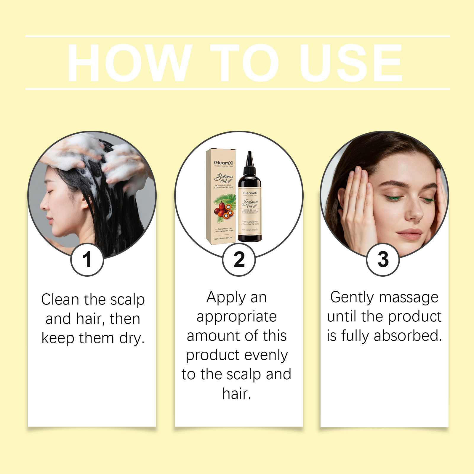 Hair Care Naturally - Batana Haar Essentiële Olie Versterkt de