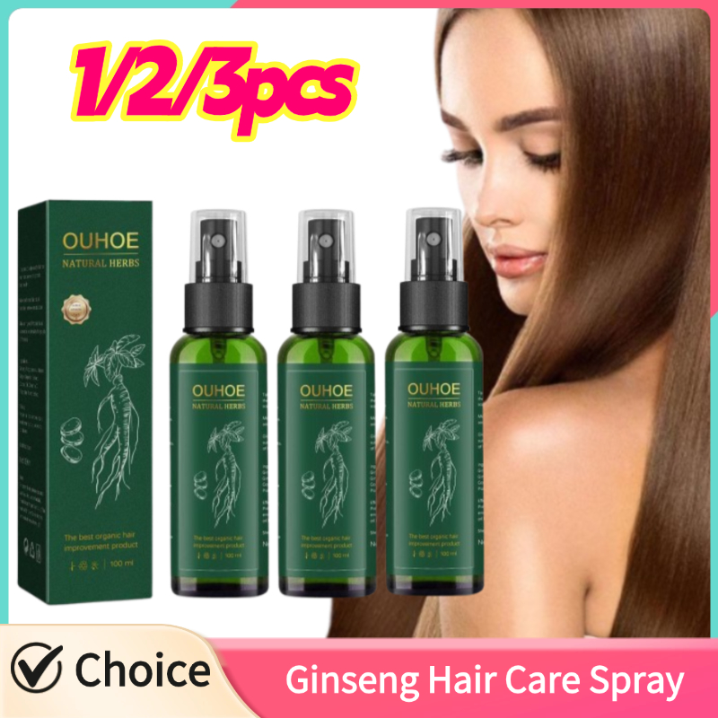 Hair Care Ginseng - 1/2/3pcs Ginseng Haar Serum Voor Mannen