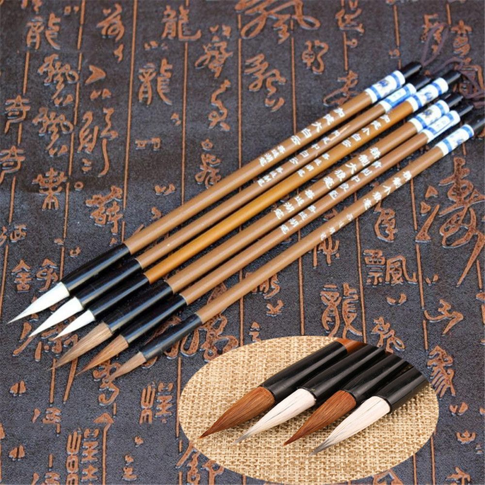 6 stks/set schilderborstel bam - Bamboo Hair Brush recensie en prijs
