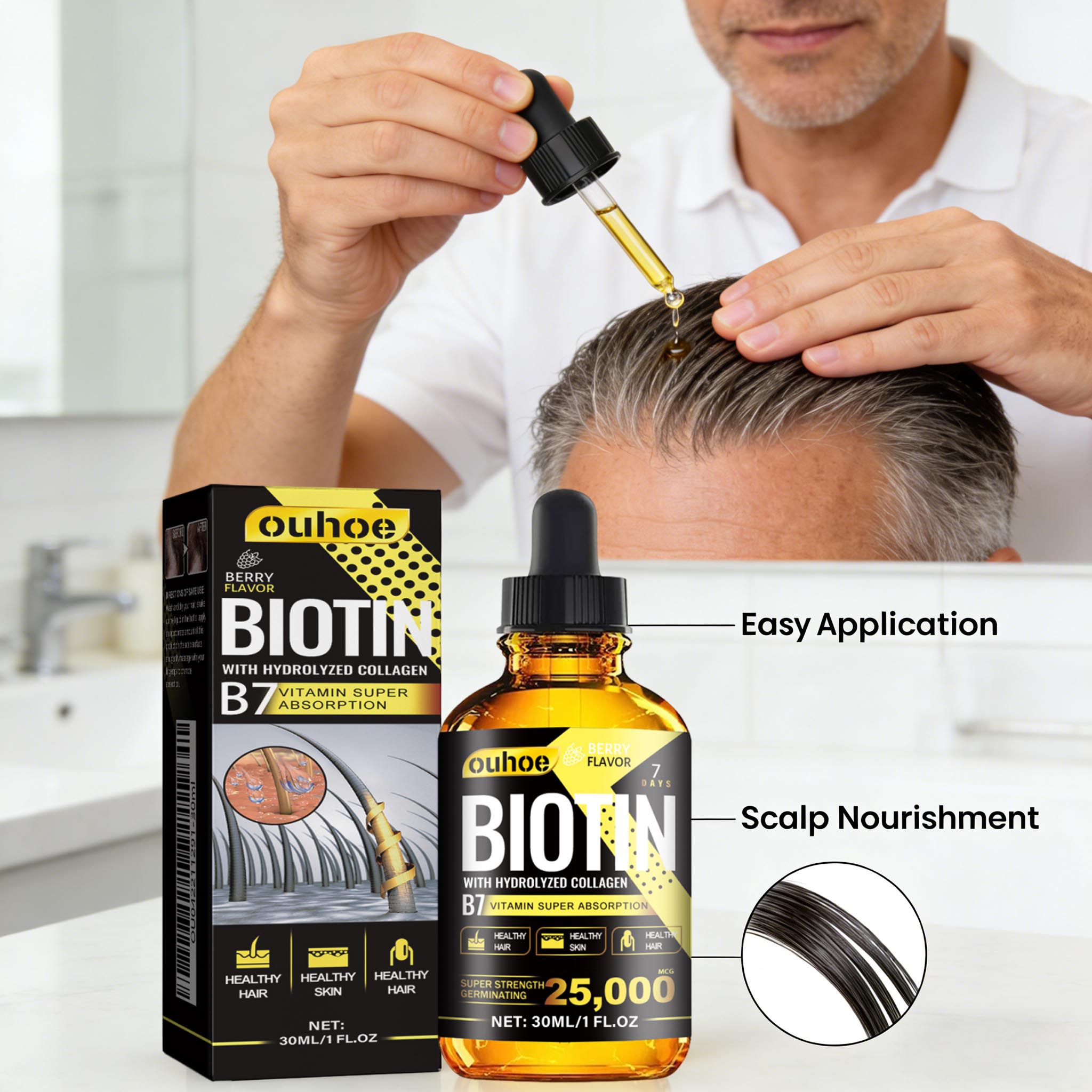 Biotine Haar Olie Collageen Sc - Hair Care Ginseng recensie en prijs