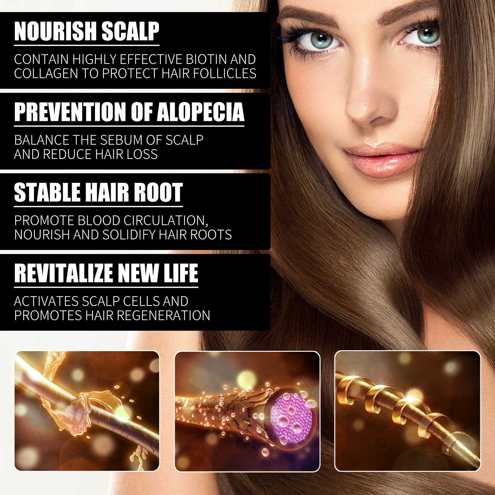 Biotine Haar Olie Collageen Sc - Hair Care Ginseng recensie en prijs