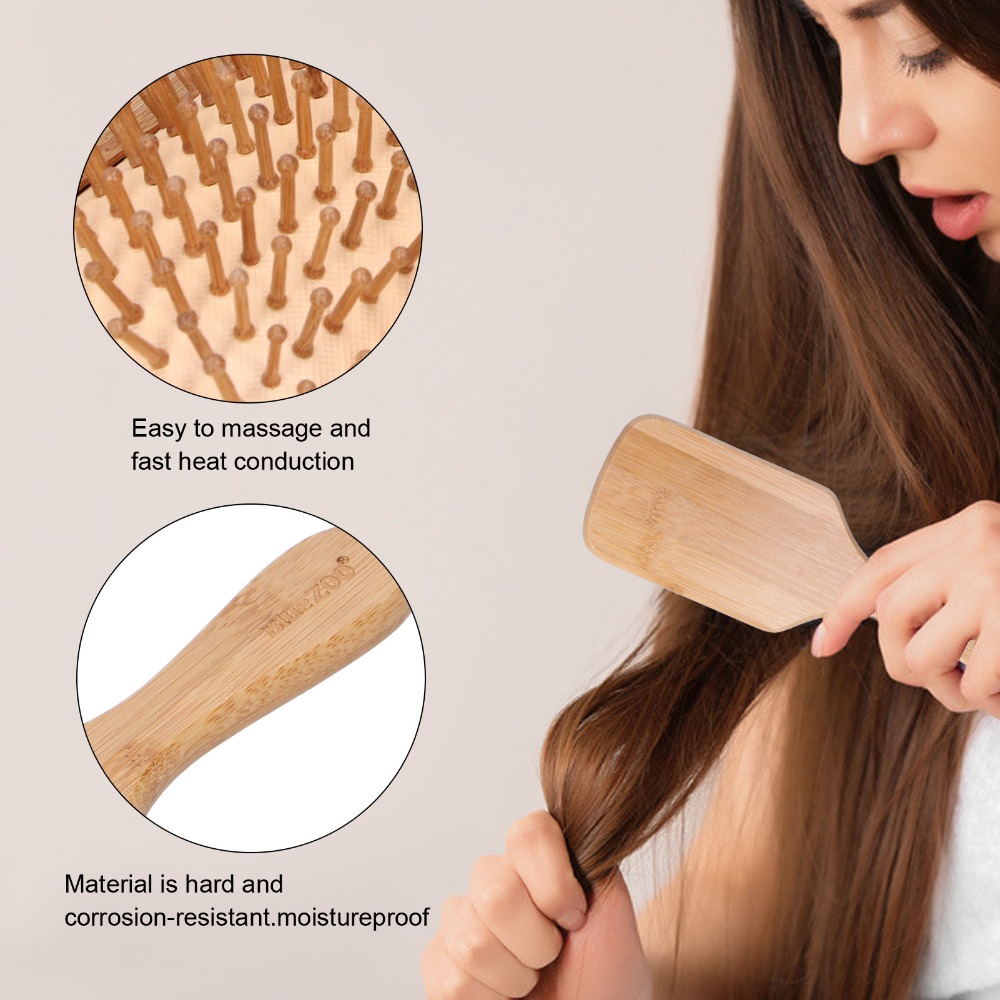 Zachte bamboe haarborstel Anti - Bamboo Hair Brush recensie en prijs