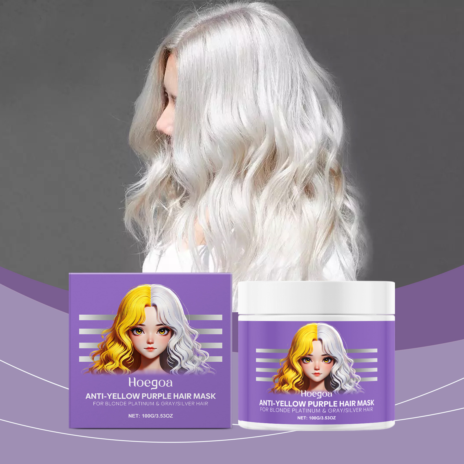 Paars haarmasker bedekken grij - Deep Conditioner Mask recensie en prijs