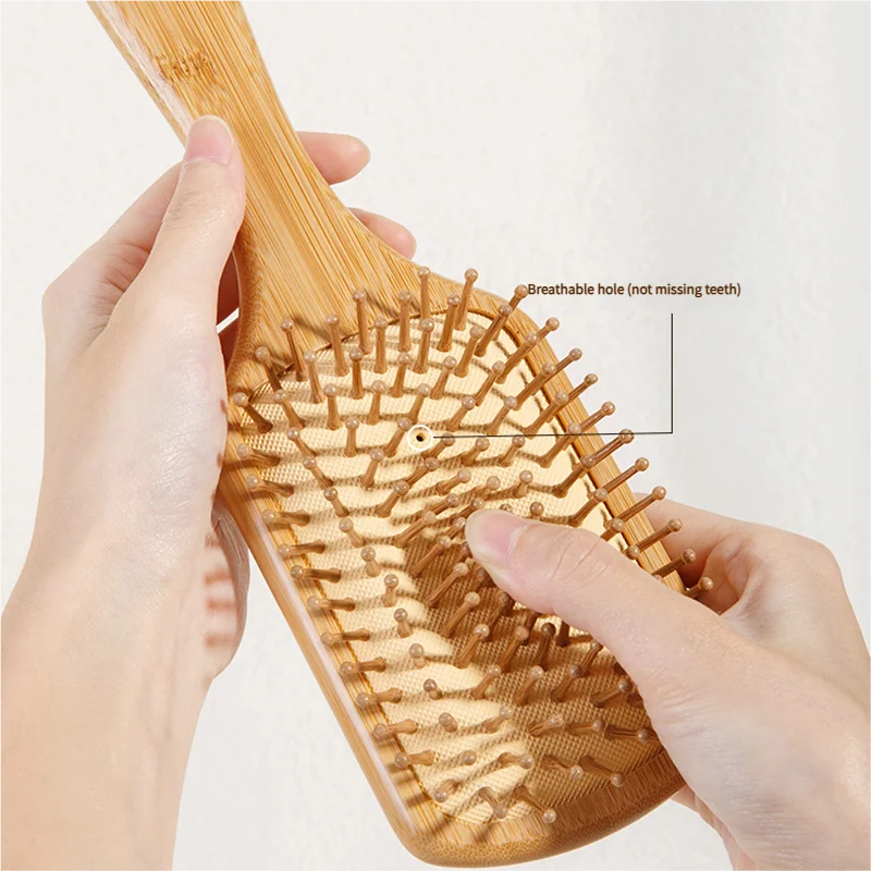 Bamboe Haarborstel Vrouwen Sty - Detangling Wide Comb recensie en prijs