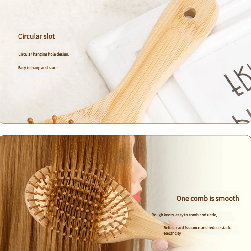 Bamboe Haarborstel Vrouwen Sty - Detangling Wide Comb recensie en prijs